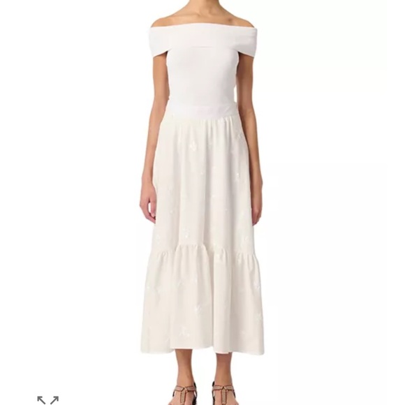Maje Dresses & Skirts - NWT Maje white sequined maxi skirt